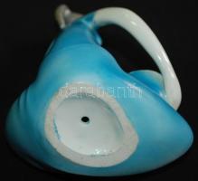 Jelzés nélküli porcelán ülő nő tállal, hibátlan, m:23 cm