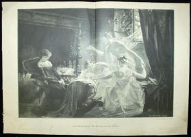 Leo Reiffenstein (1856-1934) - Richard Bong: Die Grazien an der Wiege, fametszet, 40x56cm