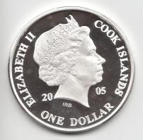 Cook-szigetek 2005. 1$ Ag(0.999)/20g "Ázsia történelme-Peking Kína fővárosa" T:PP Tanúsítv...
