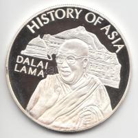 Cook-szigetek 2006. 1$ Ag(0.999)/20g "Ázsia történelme-PDalai Láma" T:PP Tanúsítvánnyal! Cook Islands 2006. 1 Dollar Ag "History of Asia-Dalai Lama" C:PP with certificate