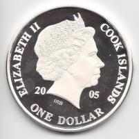 Cook-szigetek 2005. 1$ Ag(0.999)/20g "Ázsia történelme-Ópiumháború" T:PP Tanúsítvánnyal!
C...
