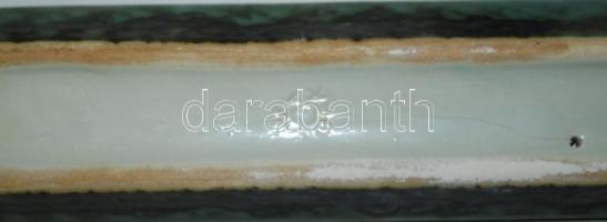 Gorka pálinkás készlet, kerámia, jelzett, hibátlan, h:33 cm, m:5 cm, sz:6 cm