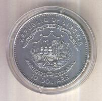 Libéria 2004. 10$ Ag "Napóra" patinázott (25g/0.925) T:1 Csak 5000db!
Liberia 2004. 10 Dol...