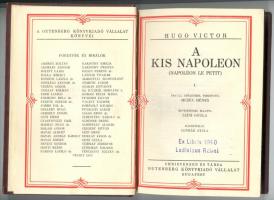 Hugo Victor: A kis Napoleon I-II. Bp., é.n., Christensen/Gutenberg. Conrád Gyula illusztrációival, a címlap keretrajza és a kötés Végh Gusztáv tervei alapján készült. Kiadói aranyozott egészvászon kötésben, jó állapotban