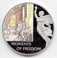 Libéria 2006. 10$ "Szabadság pillanatai-Huszita felkelés 1419." multicolor T:PP tanúsítvánnyal Liberia 2006. 10 Dollars "Moments of Freedom/Hussite rebellion 1419." multicolor C:PP