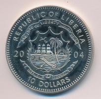 Libéria 2004. 10$ "Szabadság pillanatai-Jean d´Arc 1429." multicolor T:PP tanúsítvánnyal Liberia 2004. 10 Dollars "Moments of Freedom-Jean d´Arc the virgin of Orleans 1429." multicolor C:PP