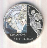 Libéria 2004. 10$ "Szabadság pillanatai-Közel-keleti béke 1978." multicolor T:PP tanúsítvánnyal Liberia 2004. 10 Dollars "Moments of Freedom-Peace in the middle East 1978" multicolor C:PP with certificate