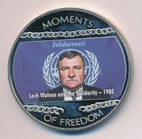 Libéria 2004. 10$ "Szabadság pillanatai-Lech Walesa és a Szolidaritás 1980." multicolor T:...