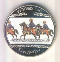 Libéria 2004. 10$ "Szabadság pillanatai-Rákóczi szabadságharc 1703." multicolor T:PP tanúsítvánnyal Liberia 2004. 10 Dollars "Moments of Freedom-Rakoczi's War of Independence 1703." multicolor C:PP