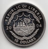 Libéria 2004. 10$ "Szabadság pillanatai-Kutuzov marsall megállítja Napóleon seregeit 1812."...