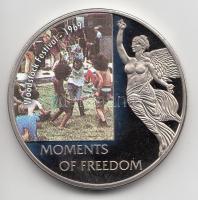 Libéria 2006. 10$ "Szabadság pillanatai - Woodstock-i Fesztivál 1969" multicolor T:PP tanúsítvánnyal Liberia 2006. 10 Dollars "Moments of Freedom-Woodstock Festival 1969." multicolor C:PP with certificate