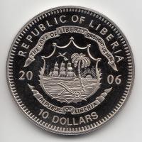 Libéria 2006. 10$ "Szabadság pillanatai - Woodstock-i Fesztivál 1969" multicolor T:PP tanú...