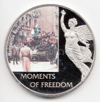Libéria 2006. 10$ "Szabadság pillanatai-Magyar Forradalom 1956." multicolor T:PP tanúsítvánnyal Liberia 2006. 10 Dollars "Moments of Freedom-Hungarian Revolution 1956." multicolor C:PP with certificate