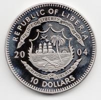 Libéria 2004. 10$ "Szabadság pillanatai-Pinochet-rezsim vége 1989" multicolor T:PP 
Liberi...