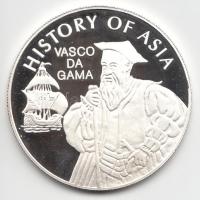 Cook-szigetek 2004. 1$ Ag(0.999)/20g "Ázsia történelme-Vasco Da Gama" T:PP Tanúsítvánnyal! Cook Islands 2004. 1 Dollar Ag "History of Asia-Vasco Da Gama" C:PP with certificate