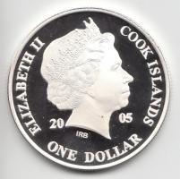 Cook-szigetek 2005. 1$ Ag(0.999)/20g "Ázsia történelme-A selyemút" T:PP Tanúsítvánnyal!
Co...