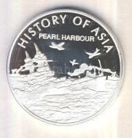 Cook-szigetek 2004. 1$ Ag(0.999)/20g "Ázsia történelme-Pearl Harbour" T:PP  Cook Islands 2004. 1 Dollar Ag "History of Asia-Pearl Harbour" C:PP w