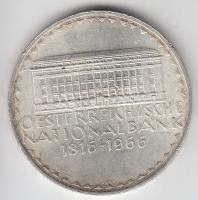 Ausztria 1966. 50Sch Ag "150 éves az Osztrák Nemzeti Bank" T:1- Austria 1966. 50 Schilling Ag "Austrian National Bank" C:AU