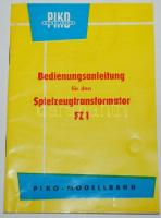 Piko Spielwaren FZ1 trafó játékvasúthoz eredeti dobozában, leírással / 
Piko transformer with descri...