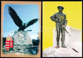 11 db megíratlan Hazafias és Irredenta reprint képeslap