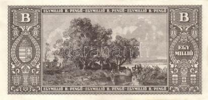 1946. 1.000.000BP (15x) hajtatlan T:I,I- (sarokhajlás, nyomdai folt)