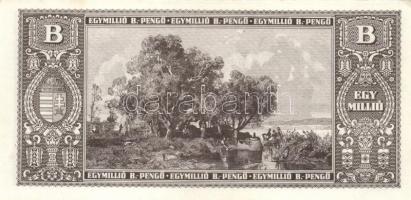 1946. 1.000.000BP (15x) hajtatlan T:I,I- (sarokhajlás, nyomdai folt)