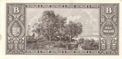 1946. 1.000.000BP (15x) hajtatlan T:I,I- (sarokhajlás, nyomdai folt)