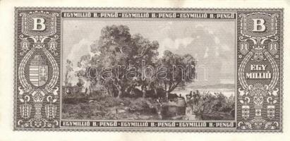 1946. 1.000.000BP (15x) hajtatlan T:I,I- (sarokhajlás, nyomdai folt)