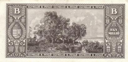 1946. 1.000.000BP (15x) hajtatlan T:I,I- (sarokhajlás, nyomdai folt)