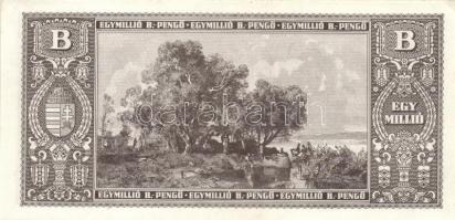 1946. 1.000.000BP (15x) hajtatlan T:I,I- (sarokhajlás, nyomdai folt)