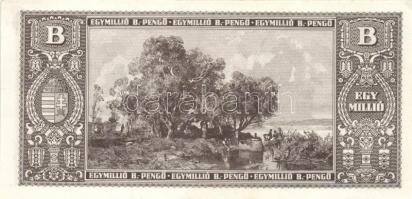 1946. 1.000.000BP (15x) hajtatlan T:I,I- (sarokhajlás, nyomdai folt)