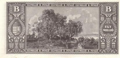 1946. 1.000.000BP (15x) hajtatlan T:I,I- (sarokhajlás, nyomdai folt)