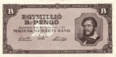 1946. 1.000.000BP (15x) hajtatlan T:I,I- (sarokhajlás, nyomdai folt)