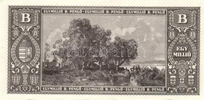 1946. 1.000.000BP (15x) hajtatlan T:I,I- (sarokhajlás, nyomdai folt)