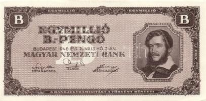 1946. 1.000.000BP (15x) hajtatlan T:I,I- (sarokhajlás, nyomdai folt)