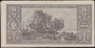 1946. 1.000.000BP (15x) hajtatlan T:I,I- (sarokhajlás, nyomdai folt)