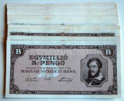 1946. 1.000.000BP (30x) hajtatlan T:I,I- (sarokhajlás, nyomdai folt)