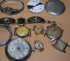 Óra alkatrészek: tokok, vegyes minőségű órák