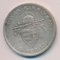 1938. 5P Ag "Szent István" T:2