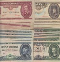 1949-1993. 10Ft + 20Ft + 50Ft + 100Ft. Összesen 20db kizárólag klf évszám! T:vegyes