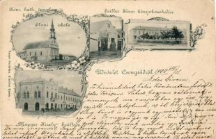 1899 Csongrád mit Szilber János`s Geschäft