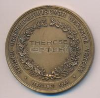 Ausztria 1840. "Alsó-Ausztriai Kereskedelmi Egyesület" Br emlékérem szignó nélkül T:2
Aust...