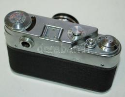 Fed 4 fényképezőgép Industar-61 f2.8/52 objektívvel 35mm-es filmekhez, szűrővel, eredeti tokjában / ...