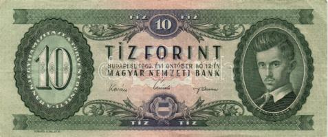 1962-1984. 10Ft + 20Ft + 50Ft + 100Ft + 500Ft. Összesen 10db kizárólag klf évszám! T:vegyes