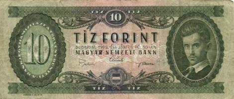 1962-1984. 10Ft + 20Ft + 50Ft + 100Ft + 500Ft. Összesen 10db kizárólag klf évszám! T:vegyes