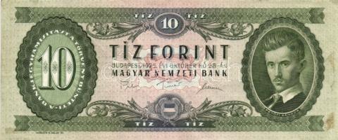 1962-1984. 10Ft + 20Ft + 50Ft + 100Ft + 500Ft. Összesen 10db kizárólag klf évszám! T:vegyes