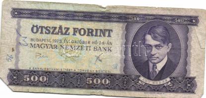 1962-1984. 10Ft + 20Ft + 50Ft + 100Ft + 500Ft. Összesen 10db kizárólag klf évszám! T:vegyes