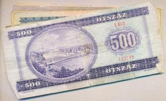 1962-1984. 10Ft + 20Ft + 50Ft + 100Ft + 500Ft (cellukszozva). Összesen 10db kizárólag klf évszám! T:...
