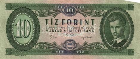 1962-1990. 10Ft + 20Ft + 50Ft + 100Ft + 500Ft. Összesen 10db kizárólag klf évszám! T:vegyes
