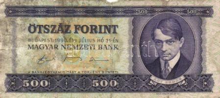 1962-1990. 10Ft + 20Ft + 50Ft + 100Ft + 500Ft. Összesen 10db kizárólag klf évszám! T:vegyes